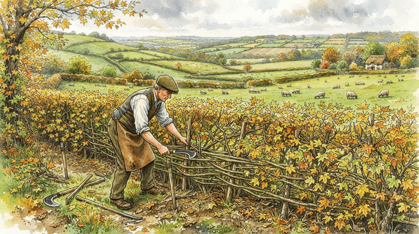 Illustrated historical scene for Field Maple
