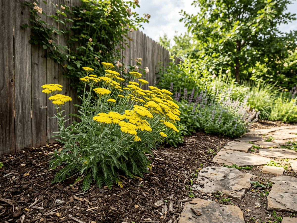 Achillea Moonshine in giardino