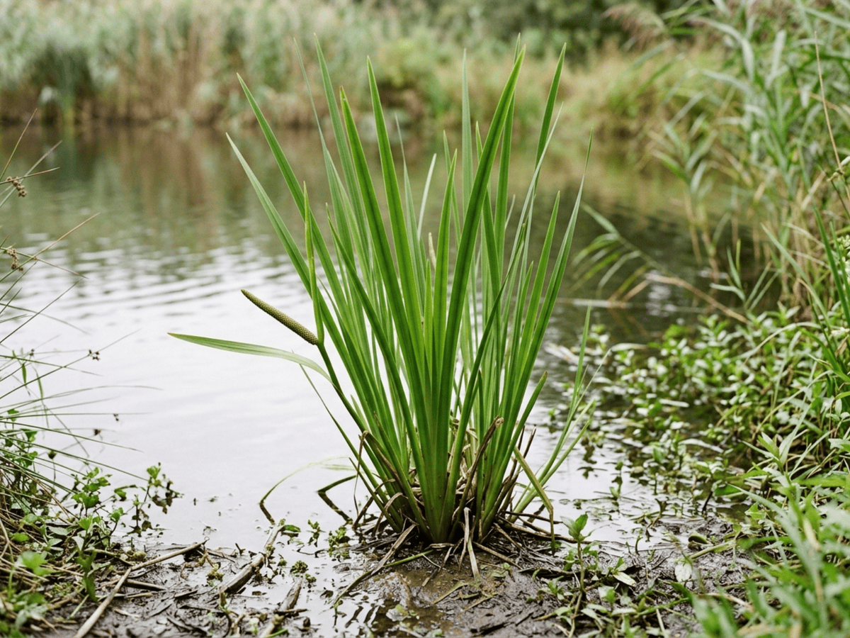 Eurasian Sweet-Flag (Acorus calamus), whole plant