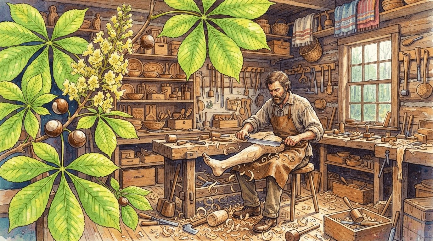 Scène historique illustrée pour Marronnier jaune
