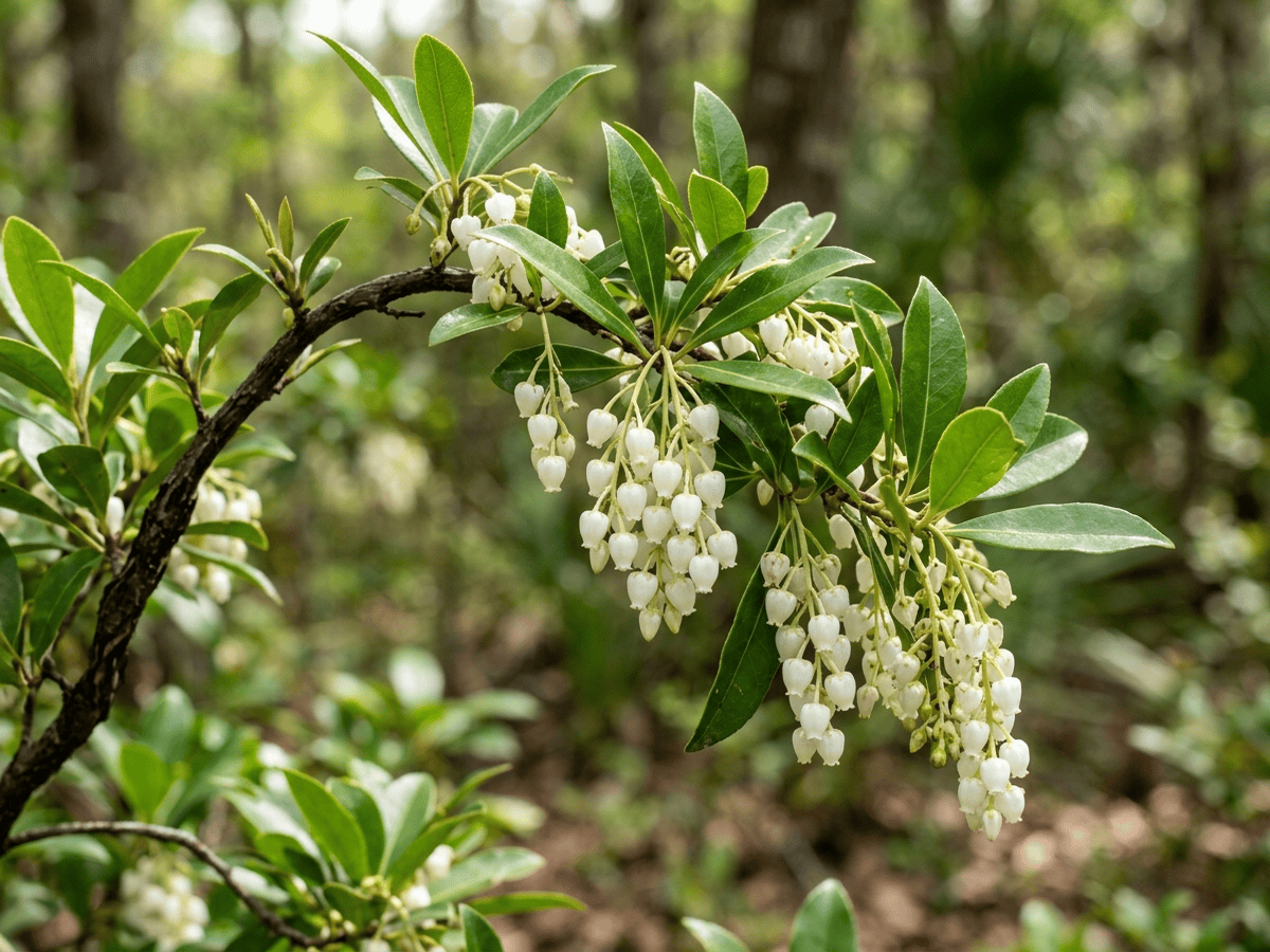 Florida Hobblebush — close-up of leaves and flowers