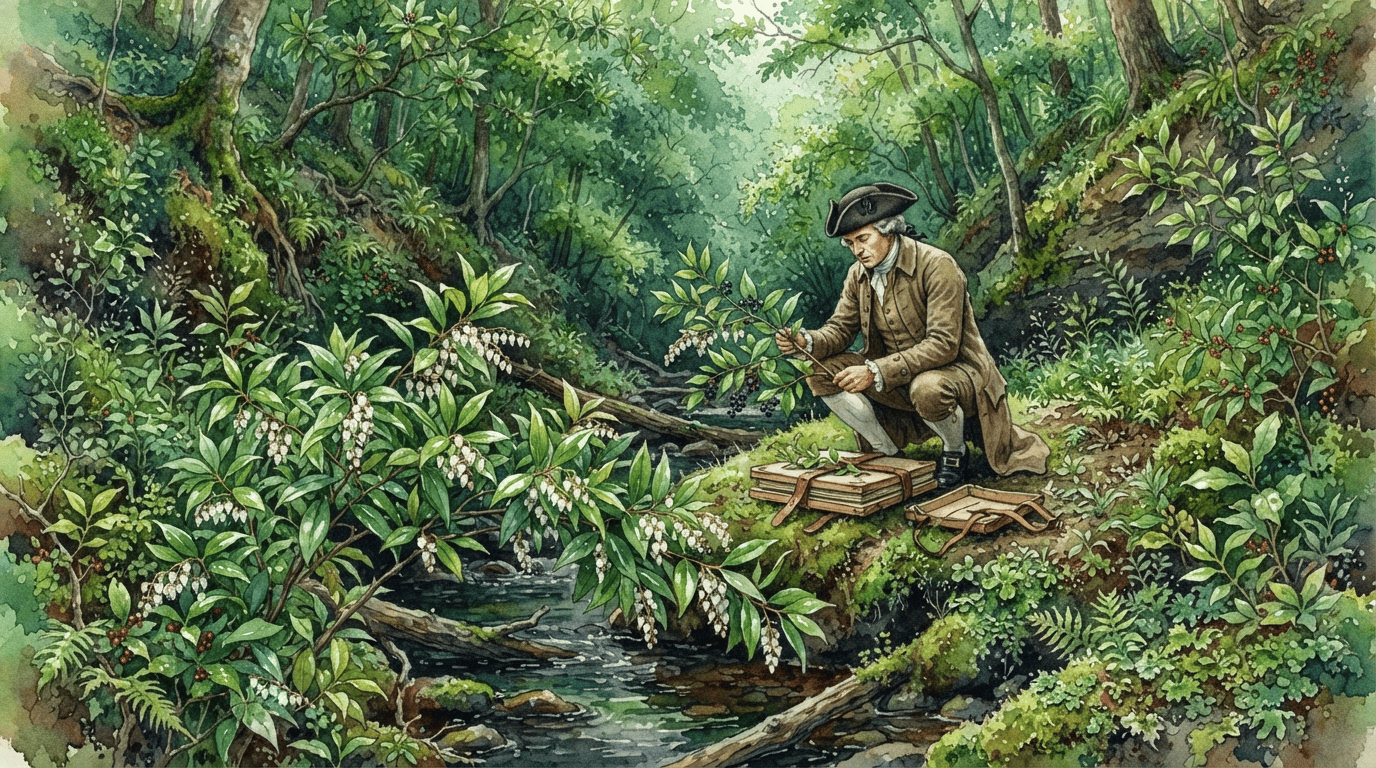 Illustrated historical scene for Florida Hobblebush
