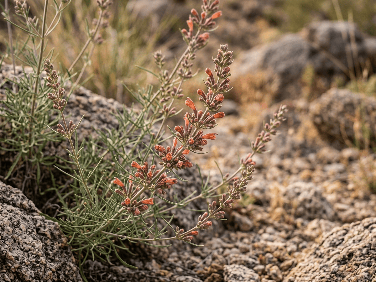 Agastache rupestre — aspetto stagionale