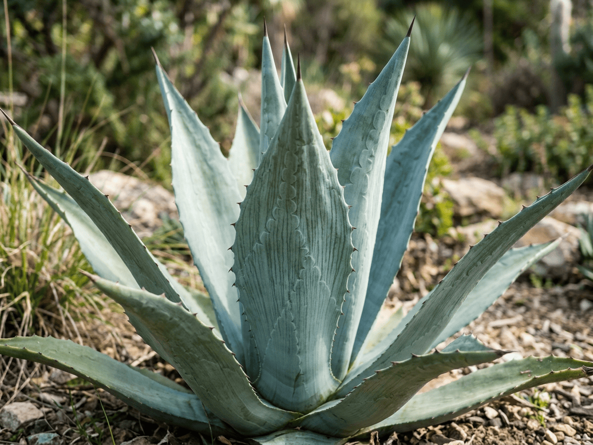 American Century Plant — close-up of leaves and flowers
