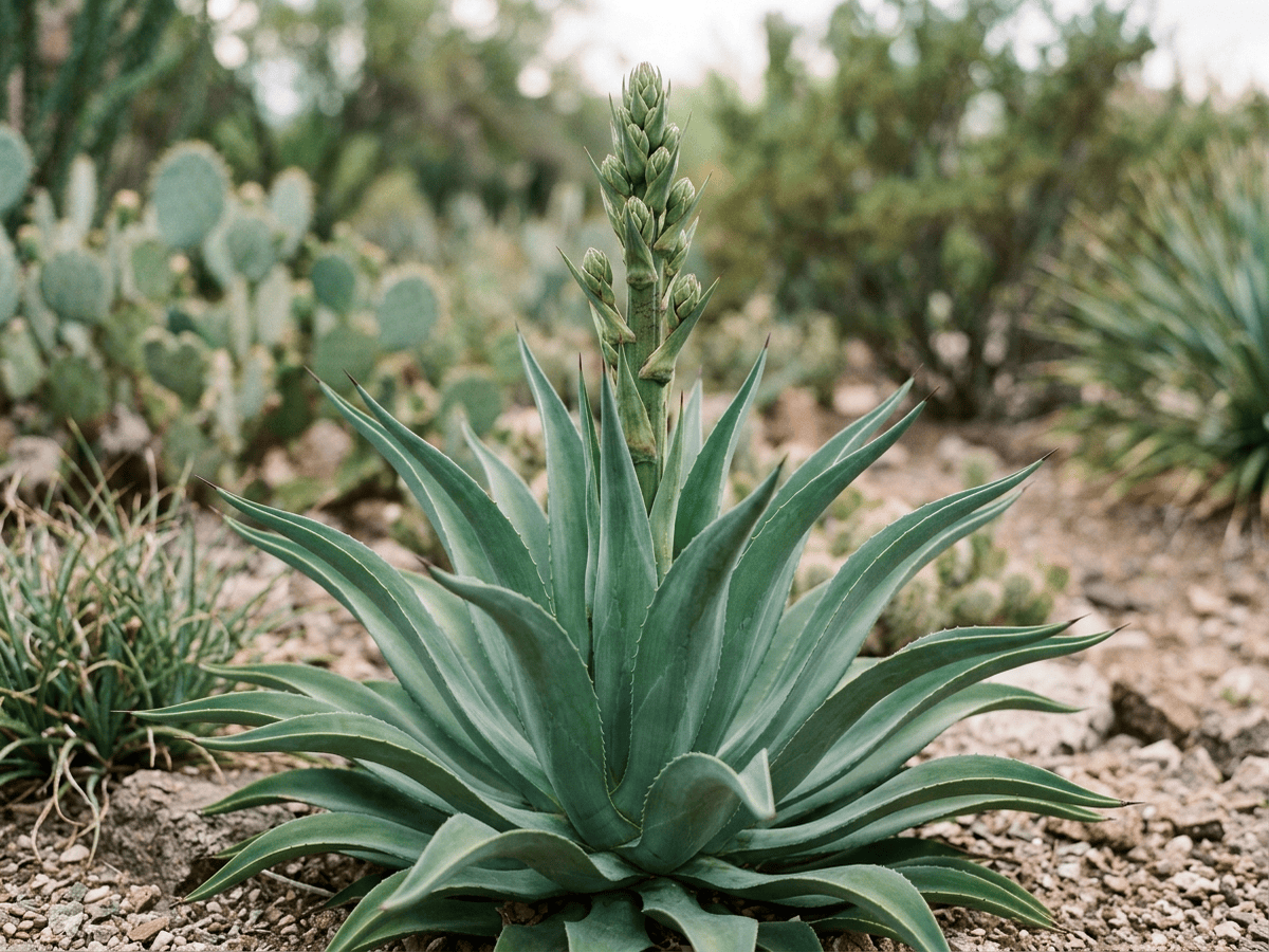 Agave liscia — aspetto stagionale