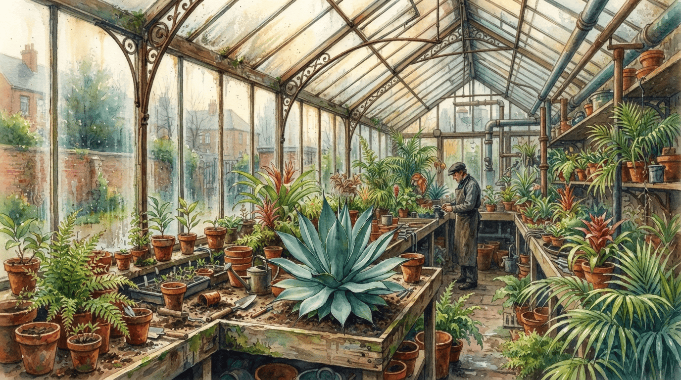 Scena storica illustrata per Agave liscia
