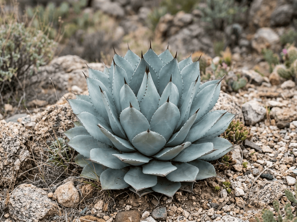 Whale's Tongue Agave (Agave ovatifolia), whole plant