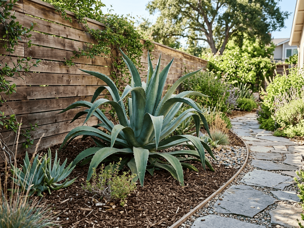 Octopus Agave in a garden setting