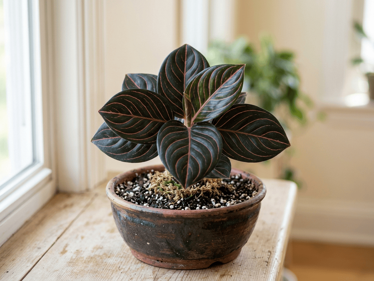 Aglaonema a foglia rotonda