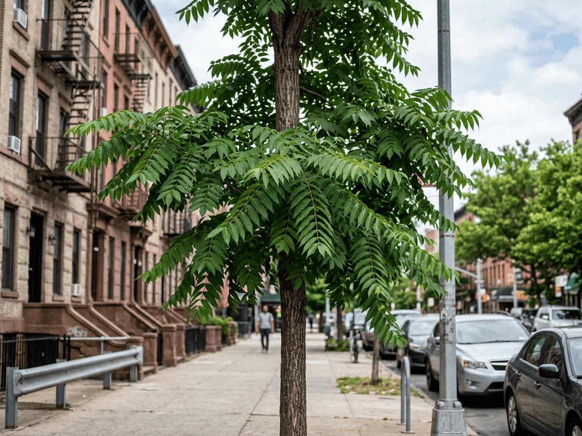 Götterbaum (Ailanthus altissima), ganze Pflanze