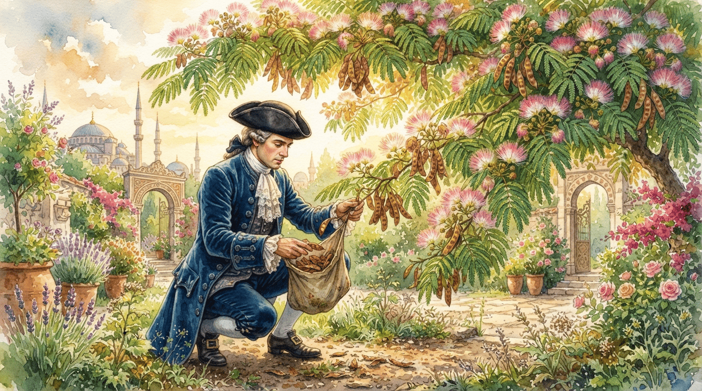 Escena histórica ilustrada de Acacia de Constantinopla