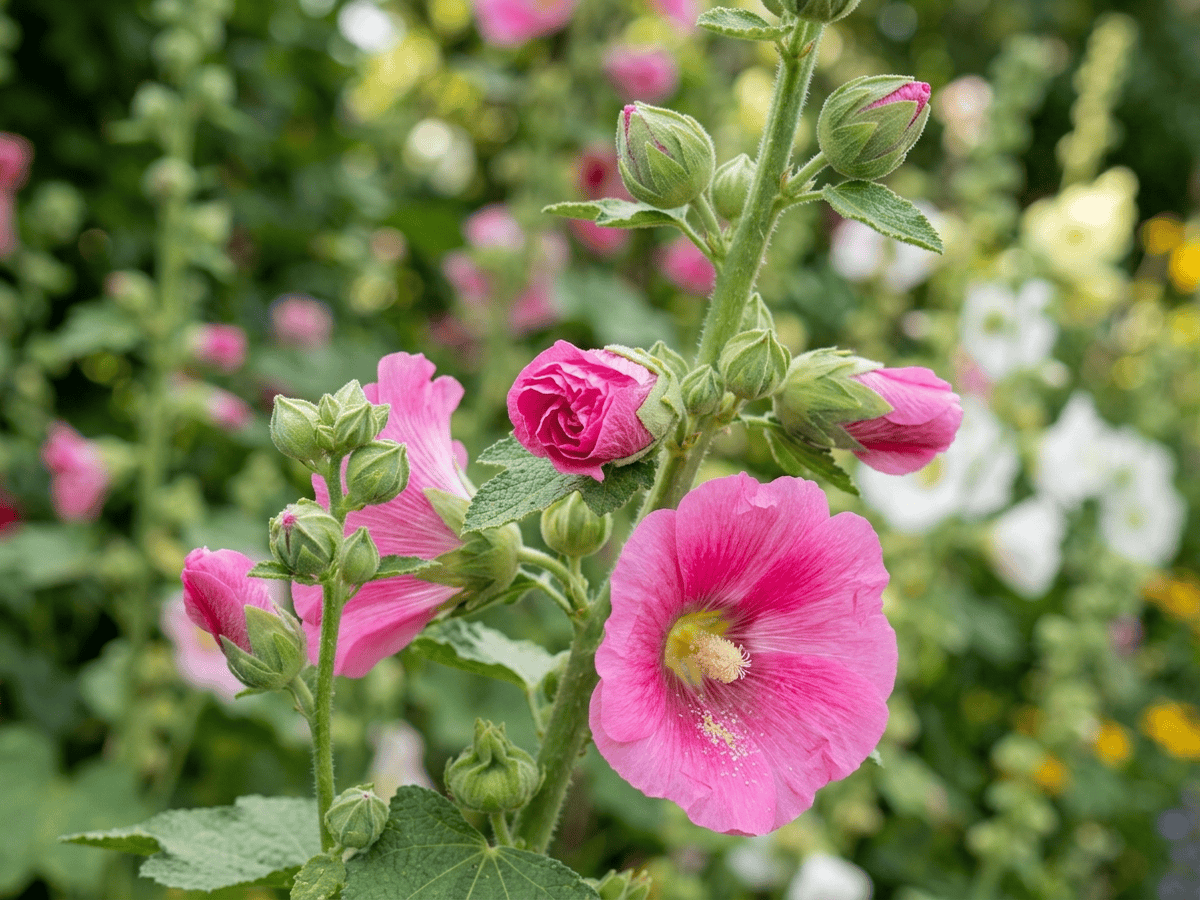Hollyhock — seasonal appearance