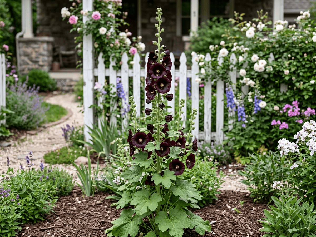 Black Hollyhock