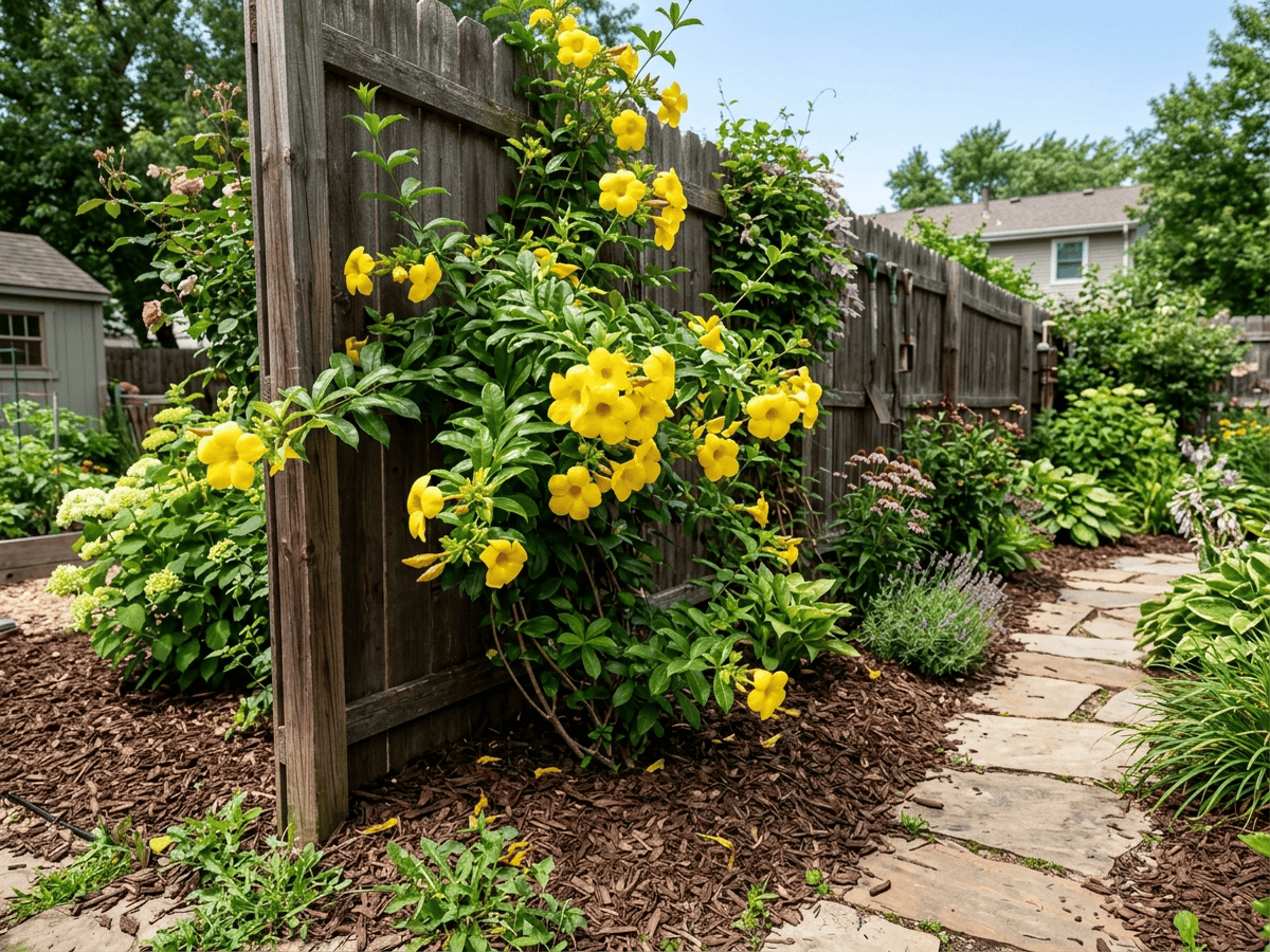 Allamanda dans un jardin