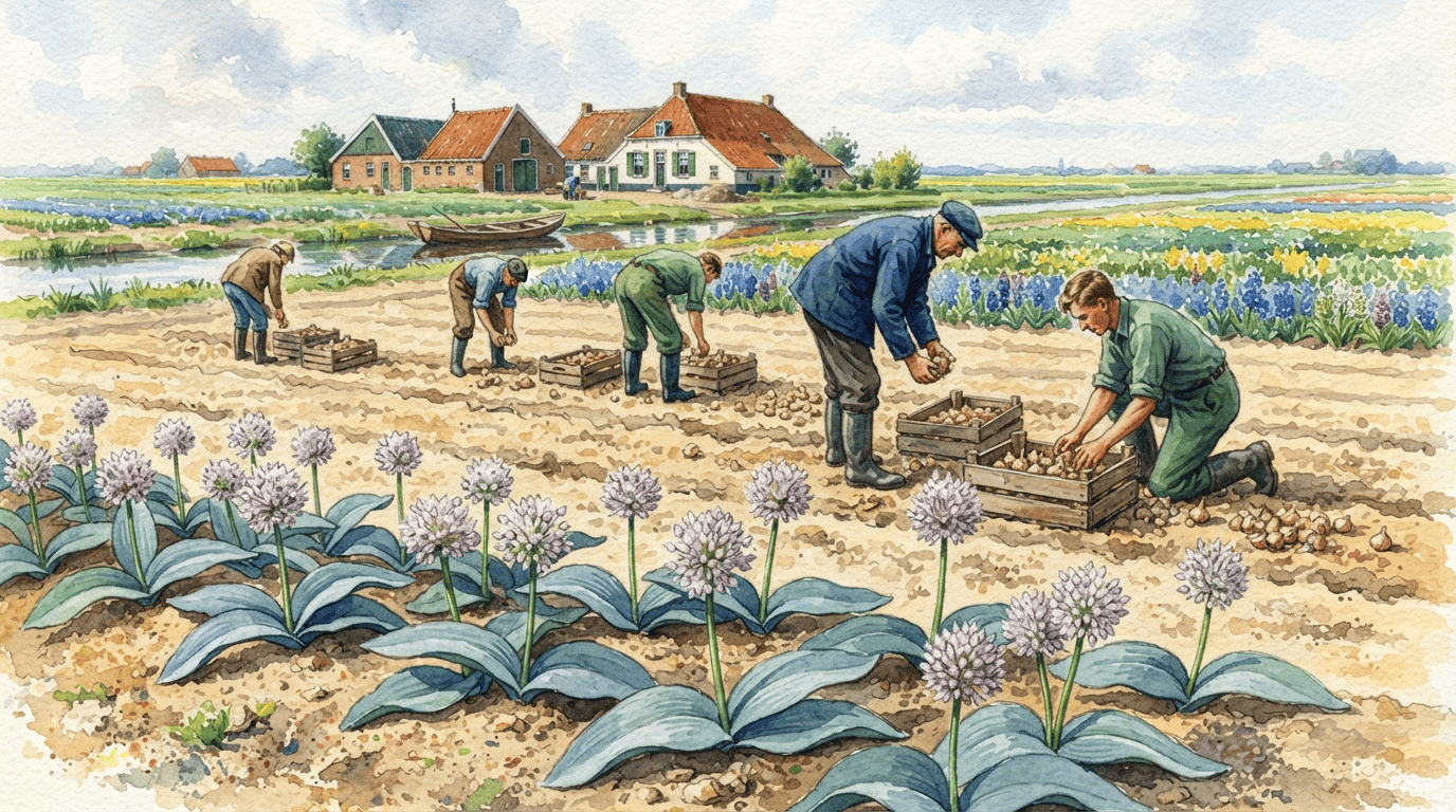 Illustrated historical scene for Turkistan Onion