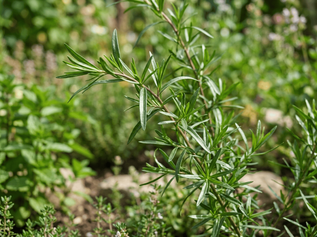 Chives — close-up of leaves and flowers