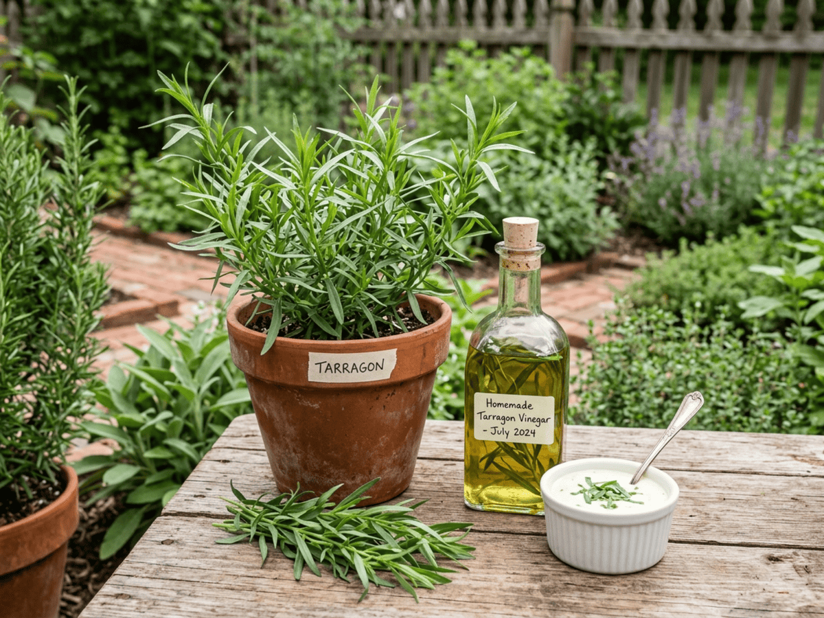 Chives in a garden setting