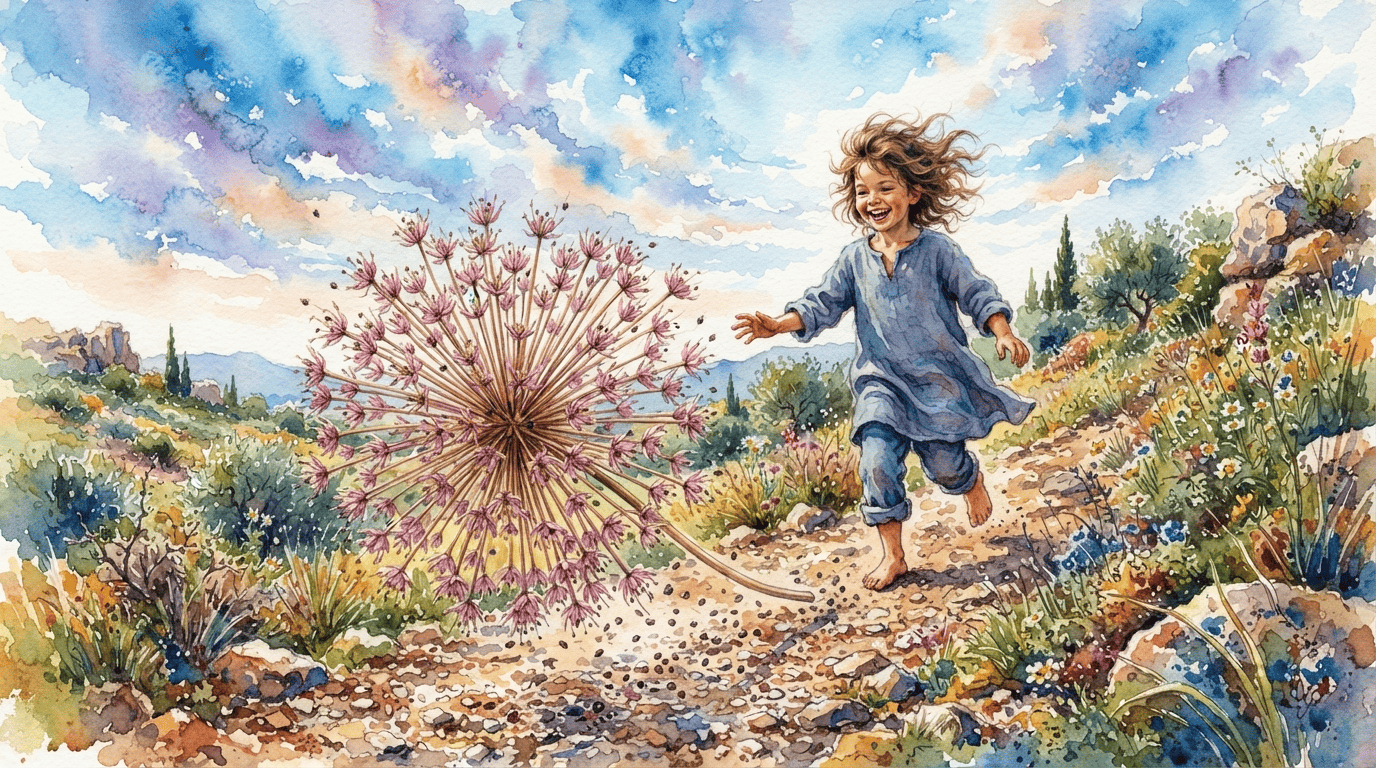 Scena storica illustrata per Aglio di Schubert