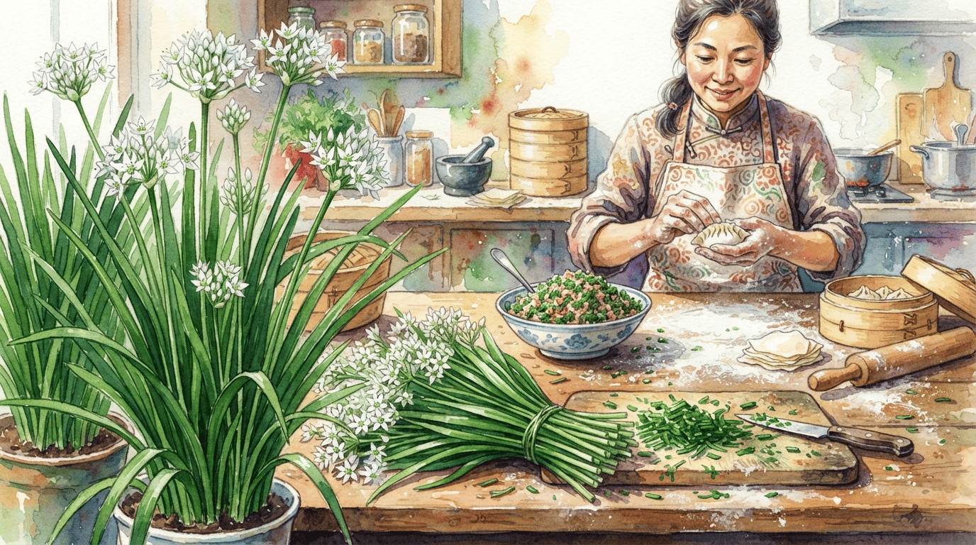 Scène historique illustrée pour Ciboule de Chine