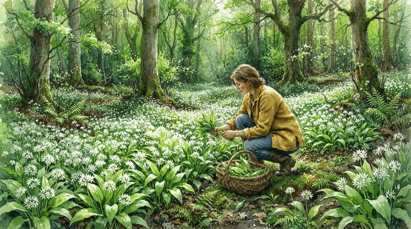 Illustrated historical scene for Ramsons