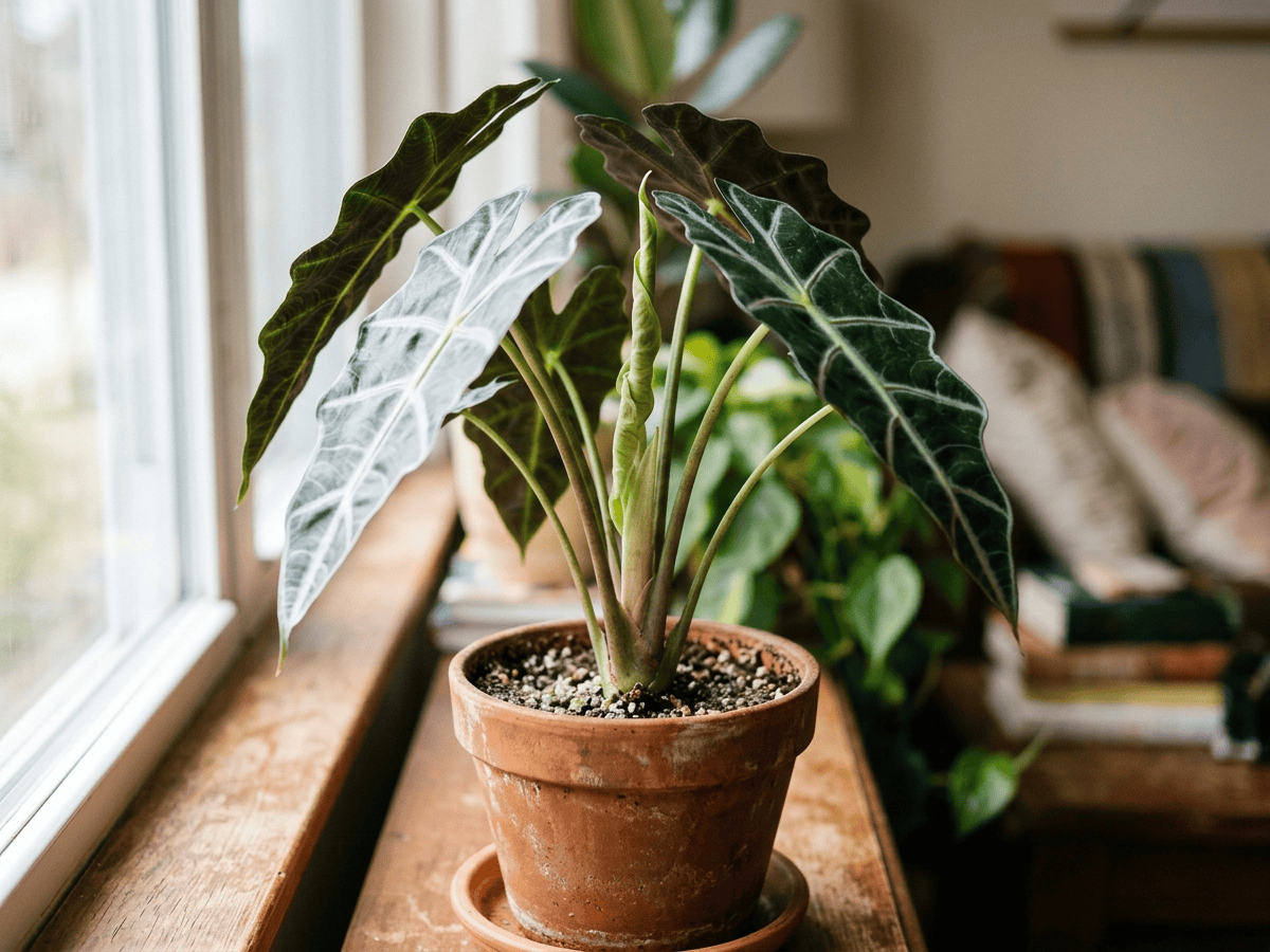 Alocasia — aspetto stagionale