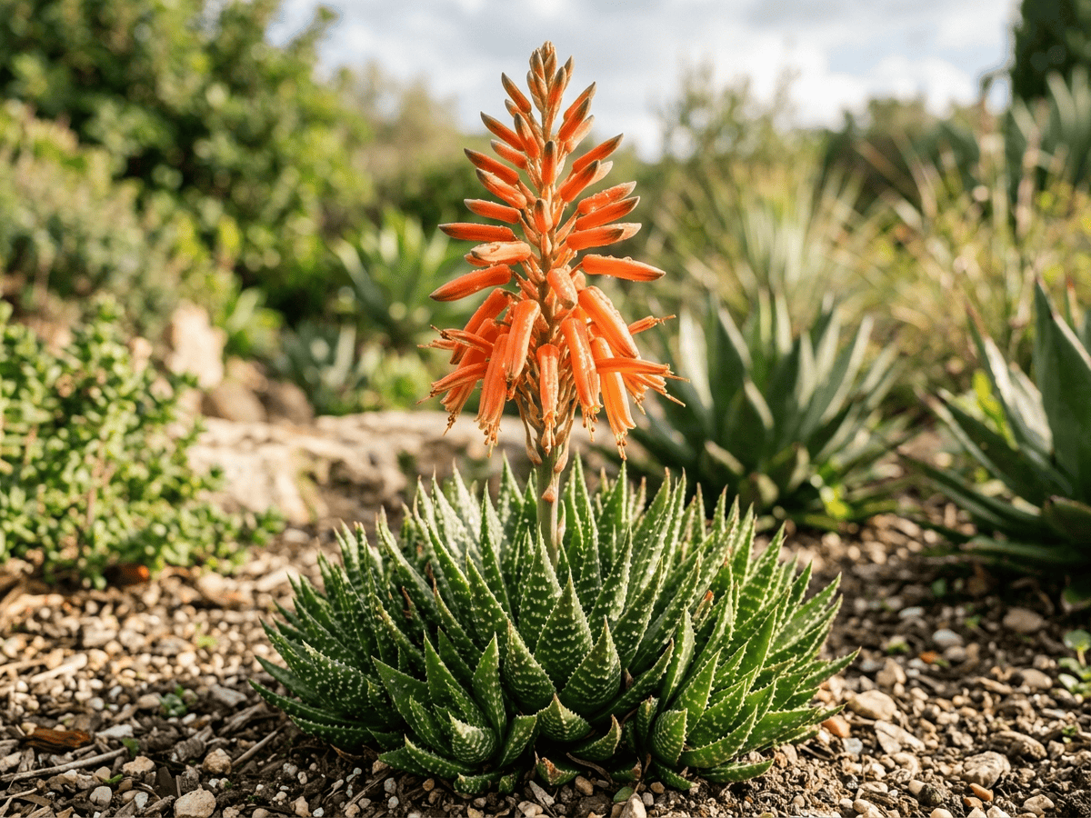 Lace Aloe — close-up of leaves and flowers