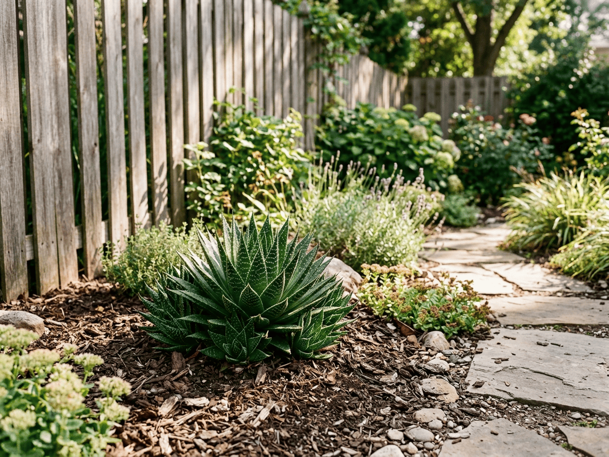 Lace Aloe in a garden setting
