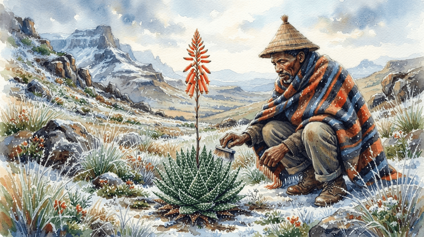 Illustrated historical scene for Lace Aloe