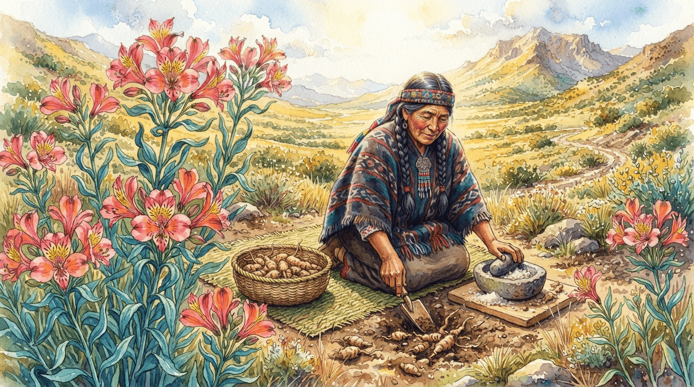 Scène historique illustrée pour Lis des Incas