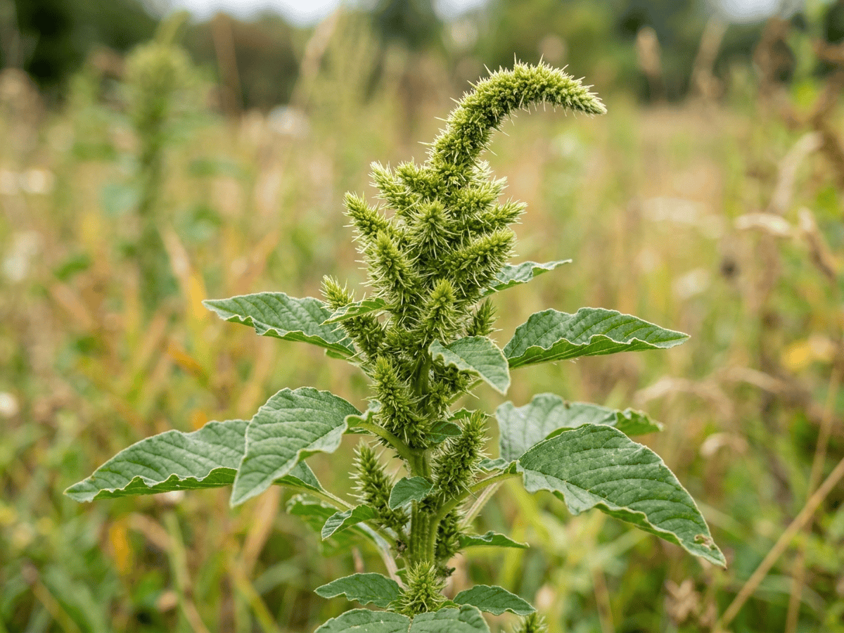 Redroot Amaranth — close-up of leaves and flowers