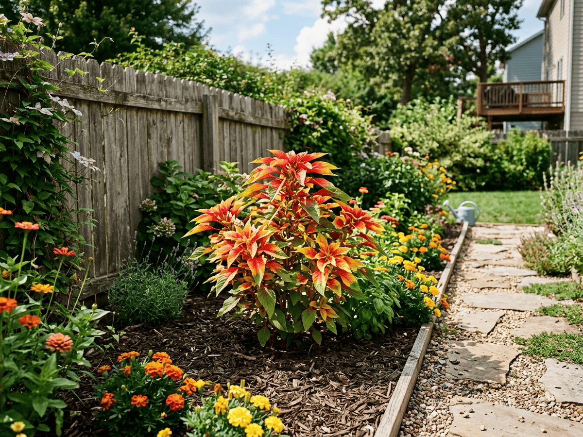 Joseph's Coat in a garden setting