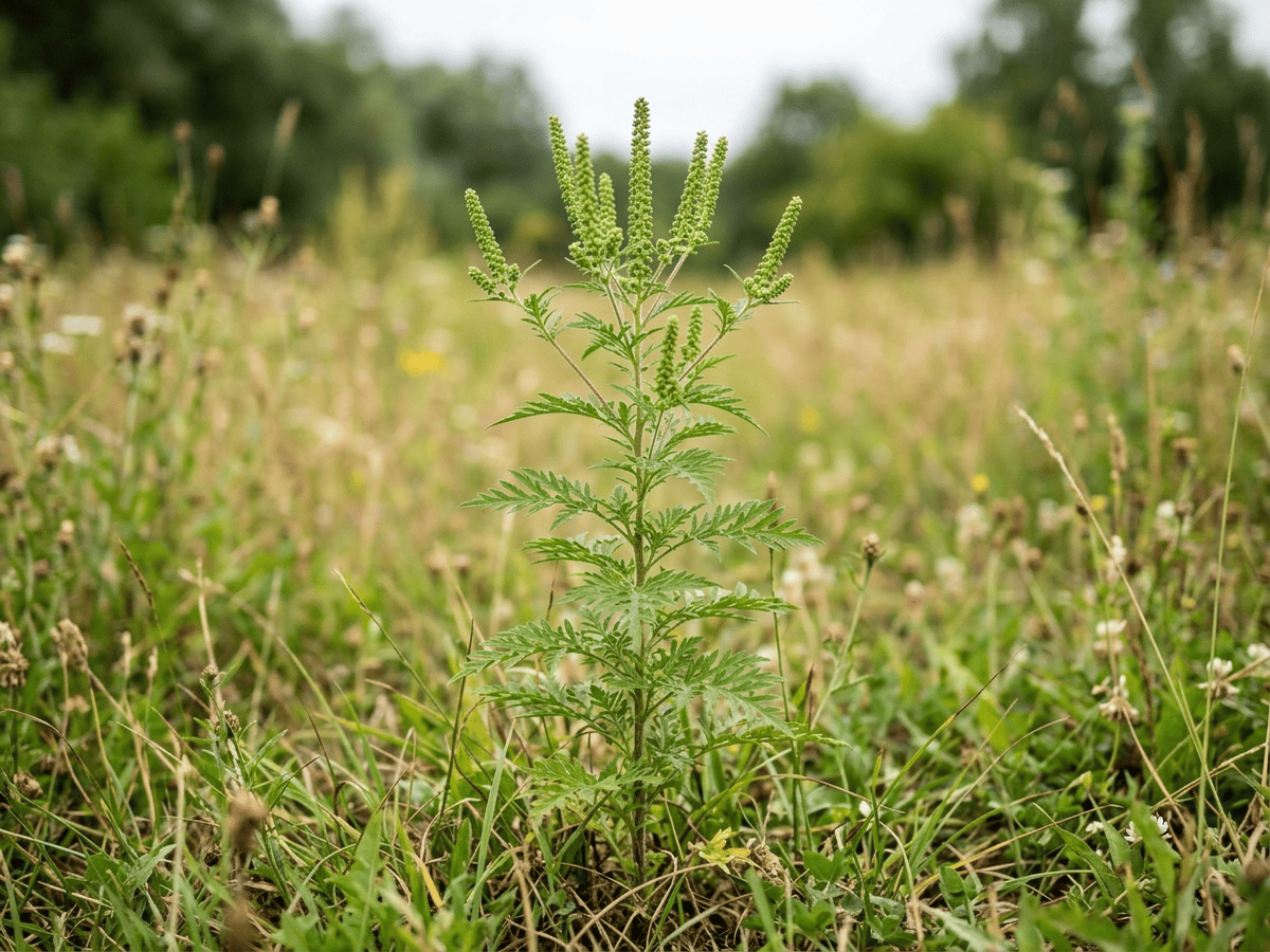 Common Ragweed (Ambrosia artemisiifolia), whole plant