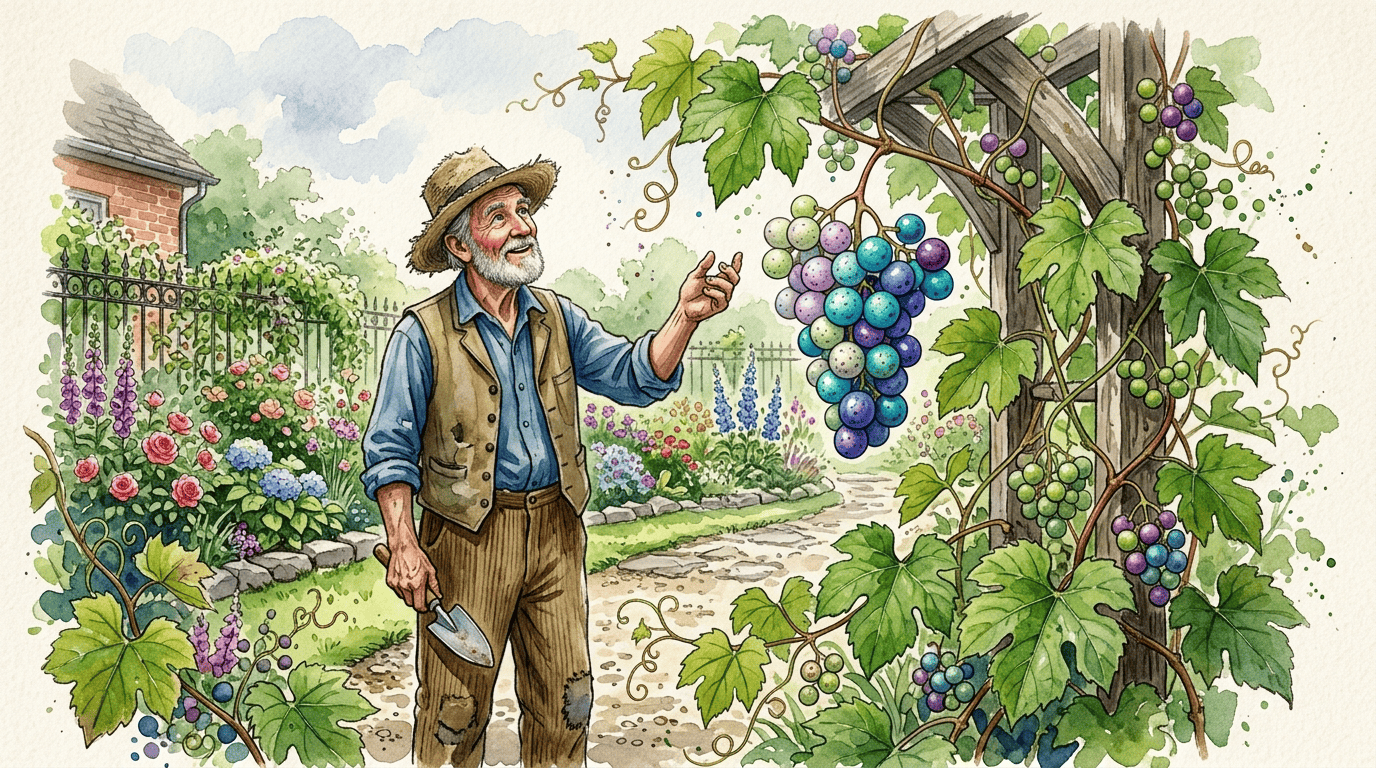 Illustrated historical scene for Ampelopsis Glandulosa