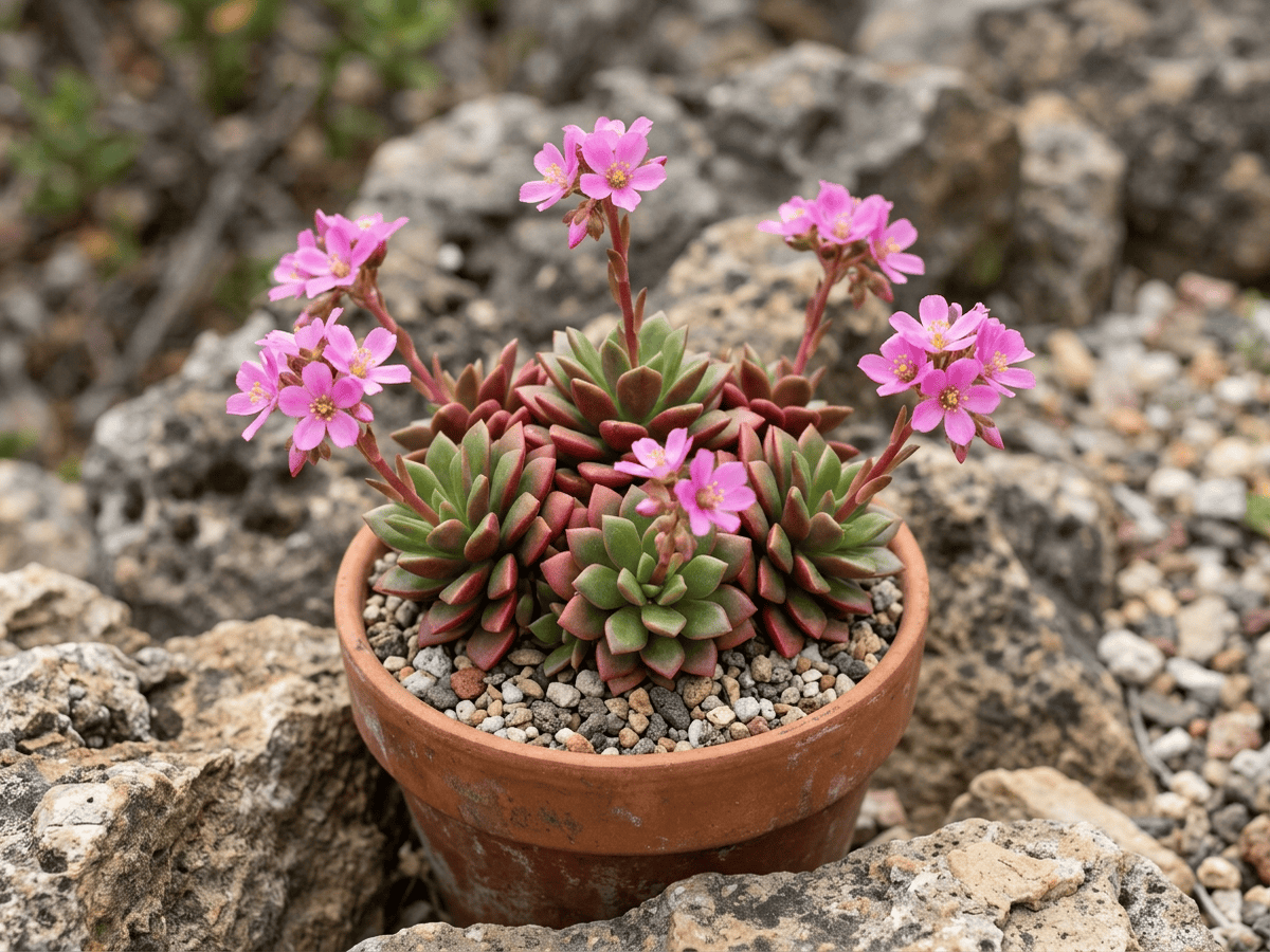 Anacampseros rufescens (Anacampseros rufescens), plante entière
