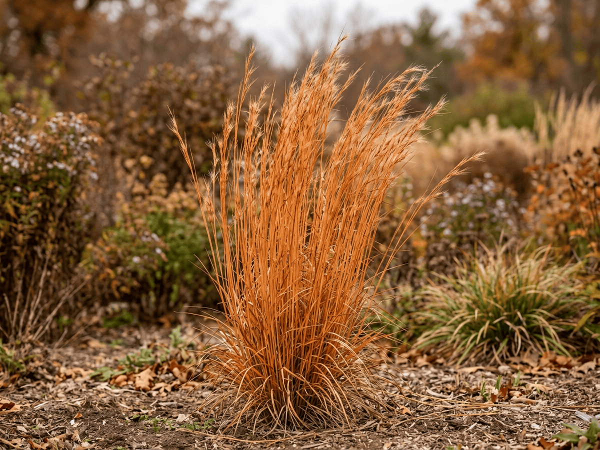 Barbone della Virginia (Andropogon virginicus), pianta intera
