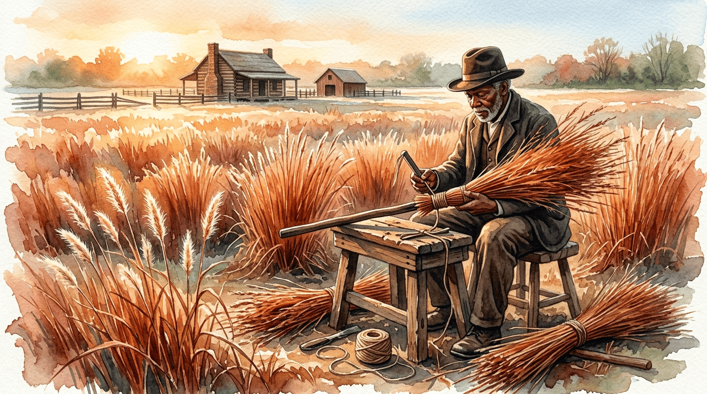 Scena storica illustrata per Barbone della Virginia