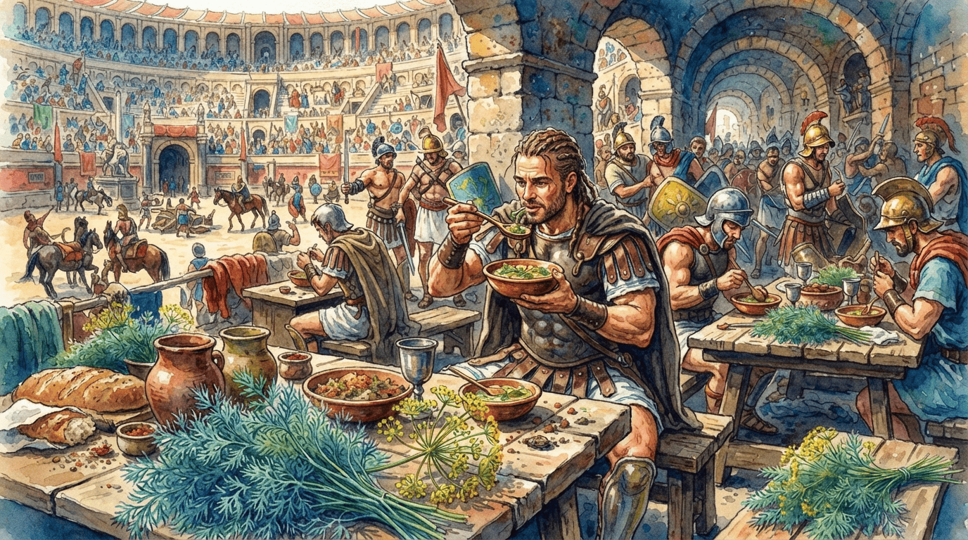 Scena storica illustrata per Aneto