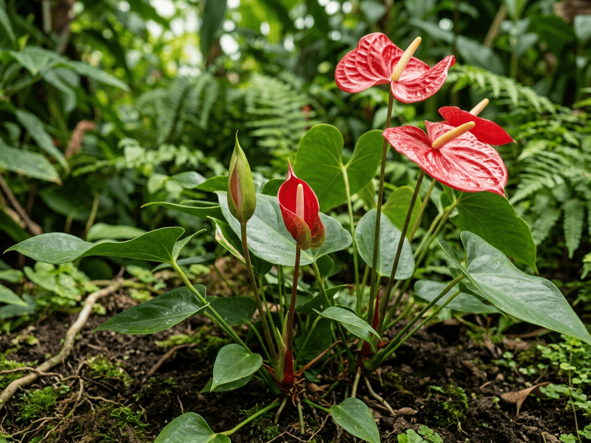 Anthurium — aspect saisonnier