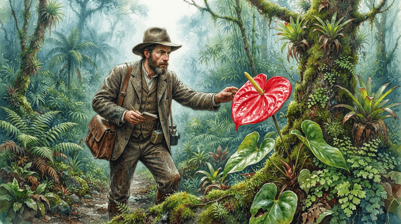 Scène historique illustrée pour Anthurium