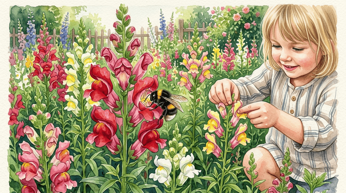 Illustrated historical scene for Snapdragon