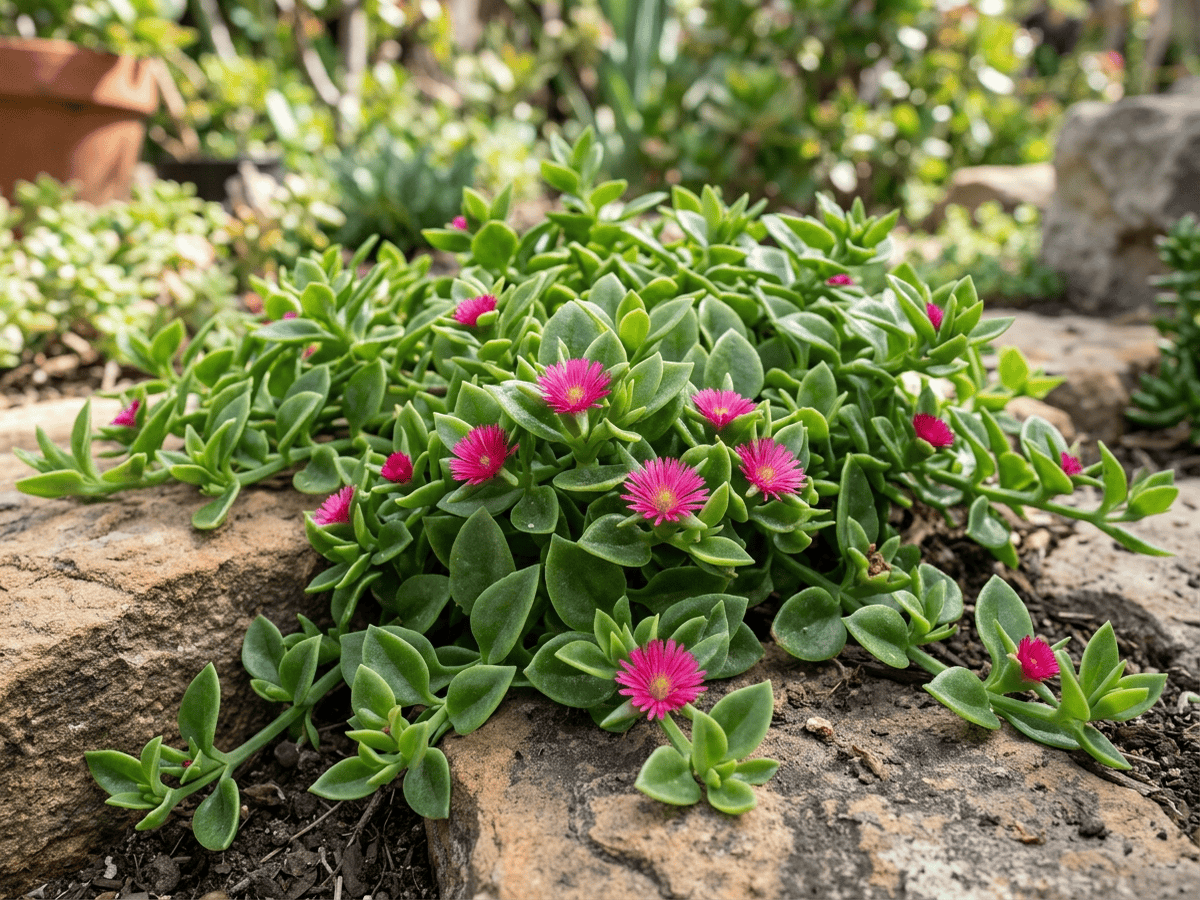 Cây băng lá tim (Aptenia cordifolia), toàn cây