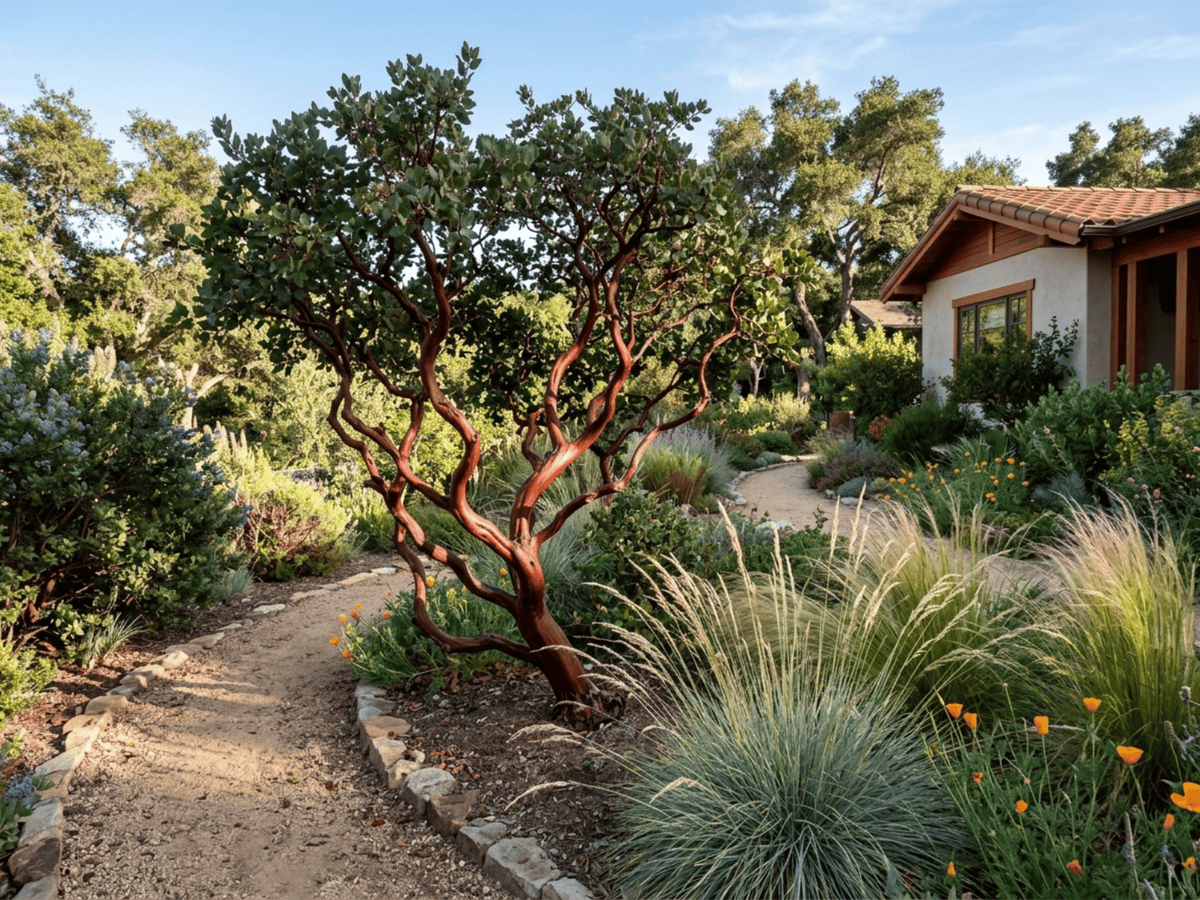 Manzanita comune in giardino