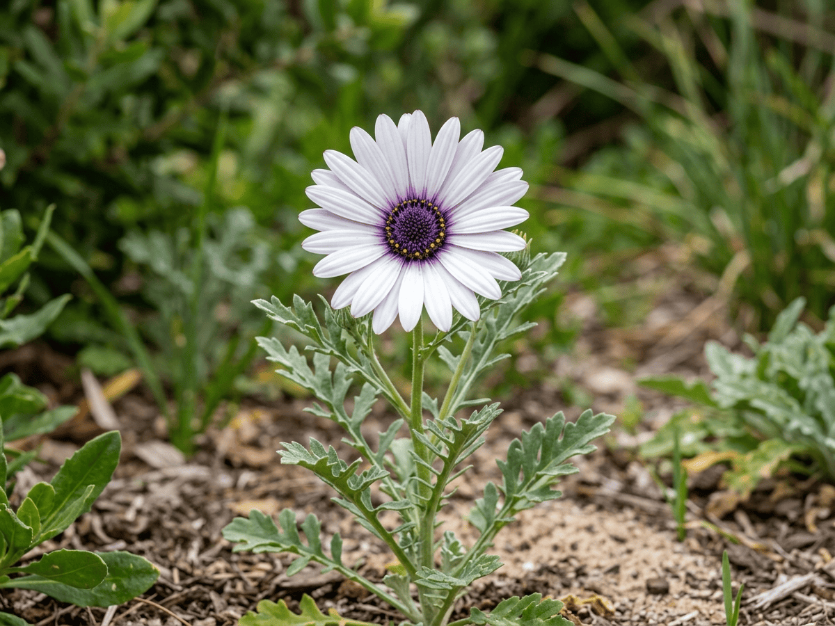 흰아르크토티스(Arctotis stoechadifolia) 전체 모습