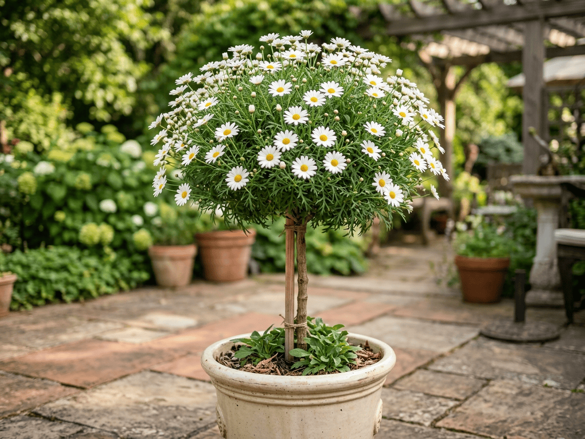 Strauchmargerite im Garten