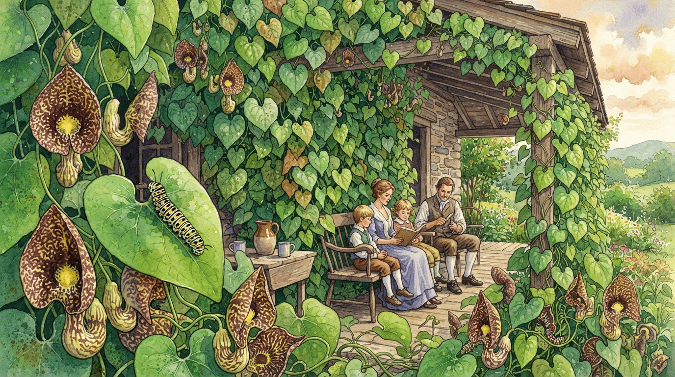 Scena storica illustrata per Aristolochia