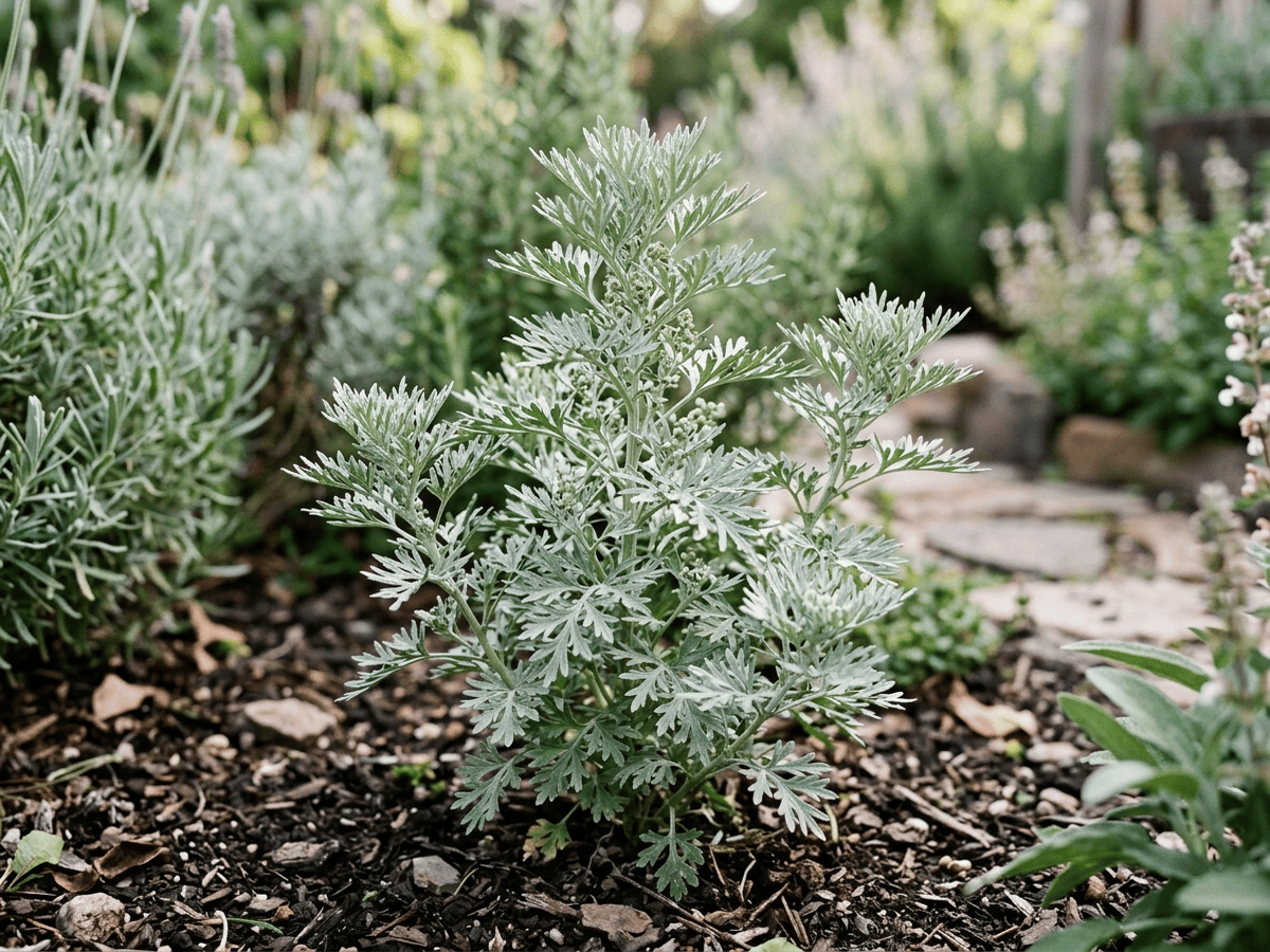 Absinthe Wormwood (Artemisia absinthium), whole plant