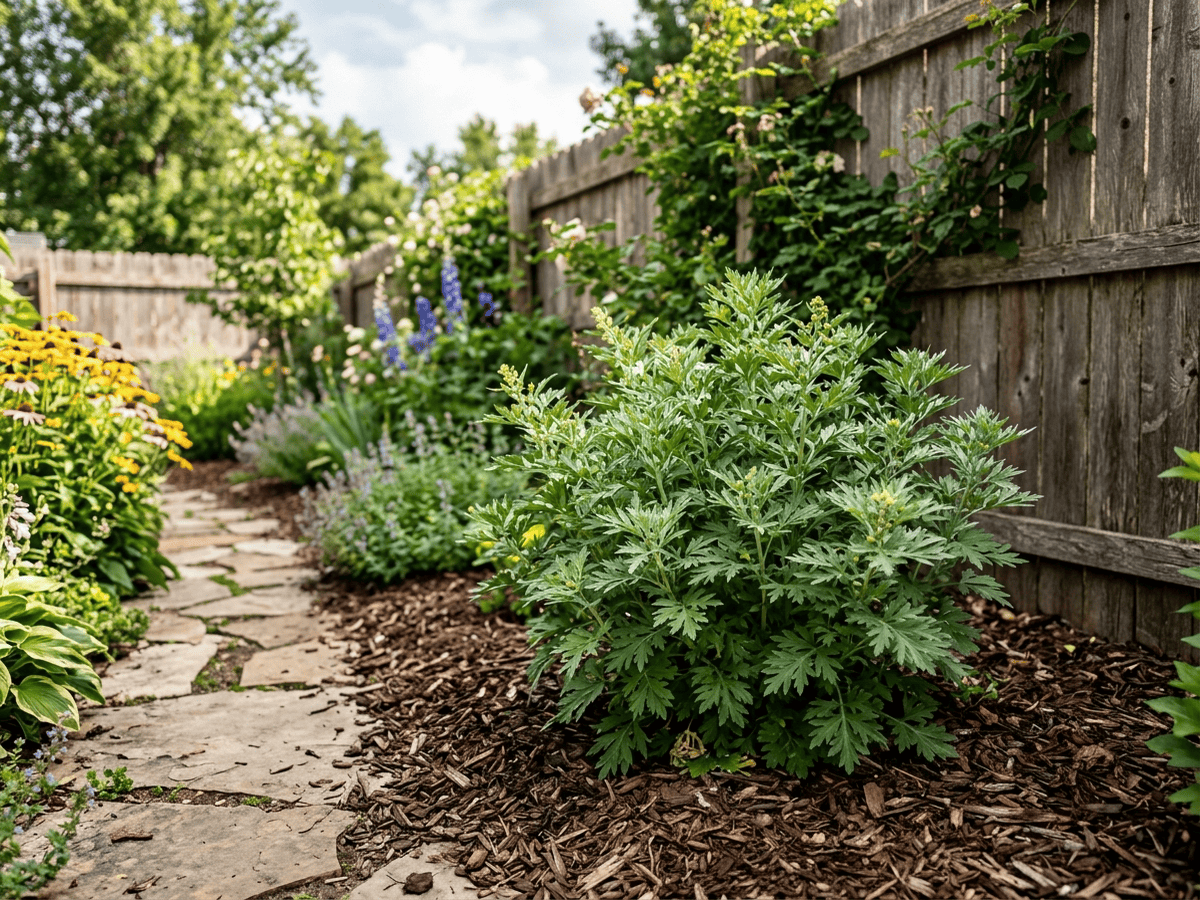 Absinthe Wormwood in a garden setting