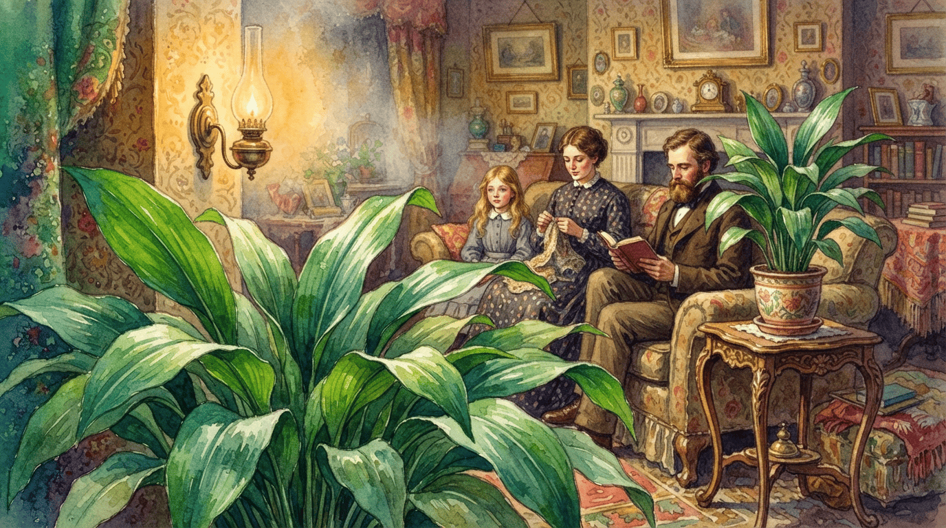 Illustrated historical scene for Cast-Iron Plant