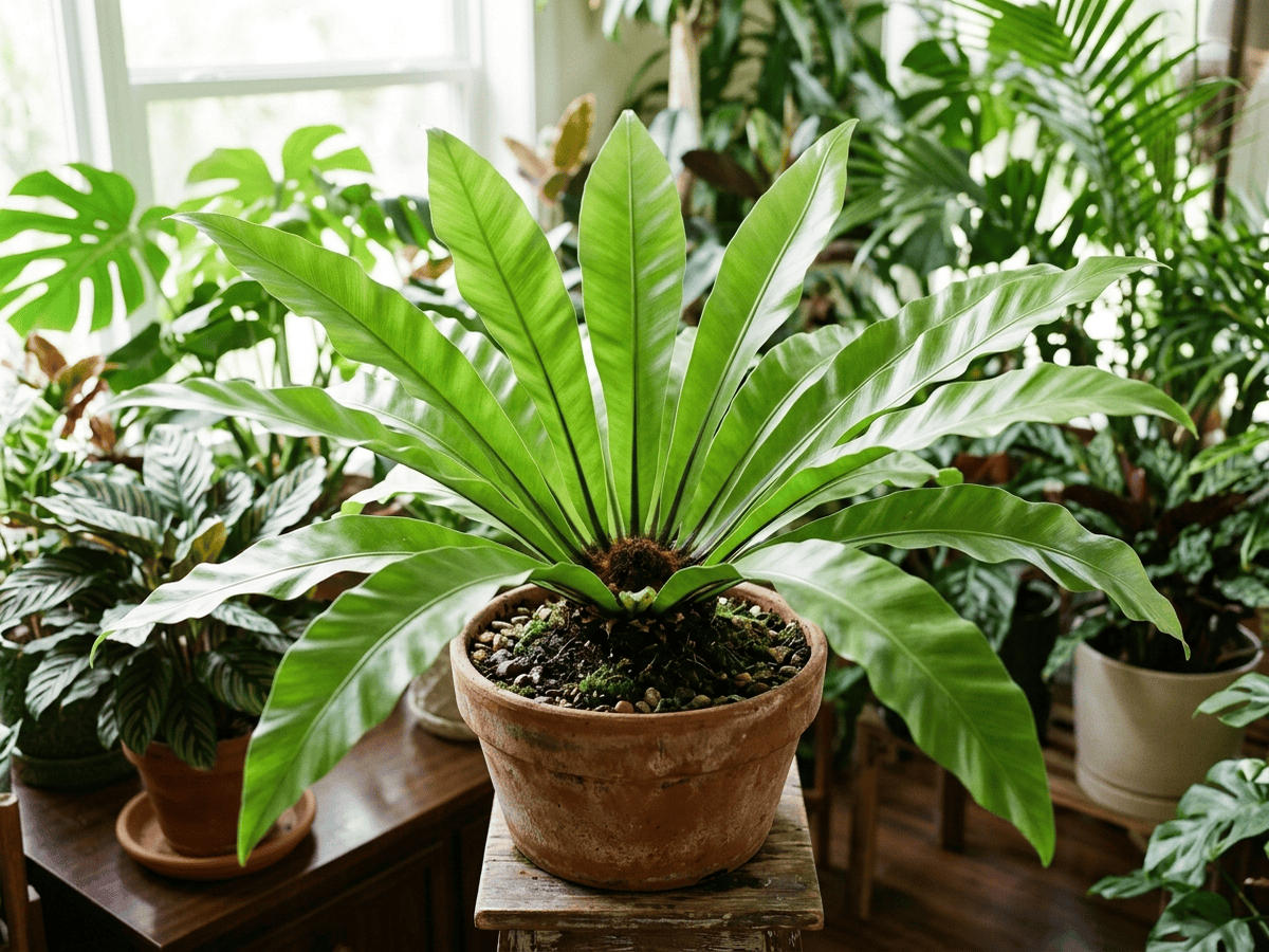 새둥지고사리(Asplenium nidus) 전체 모습