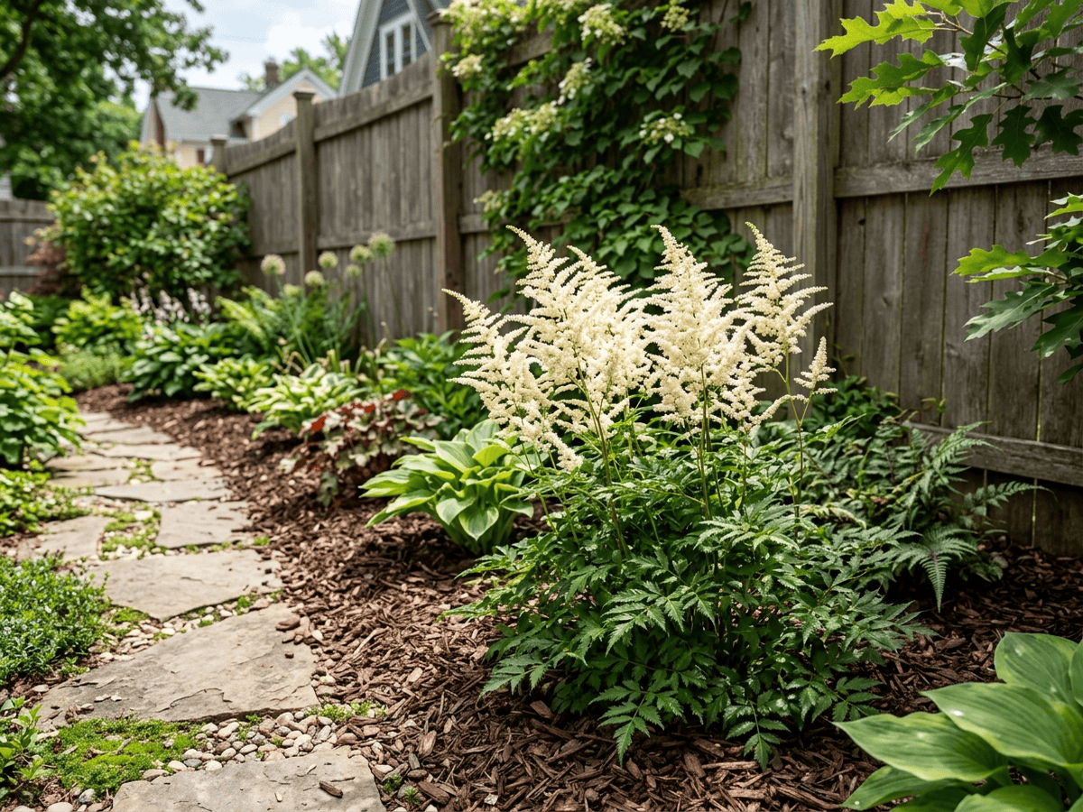 Astilbe Thunberg trong khu vườn